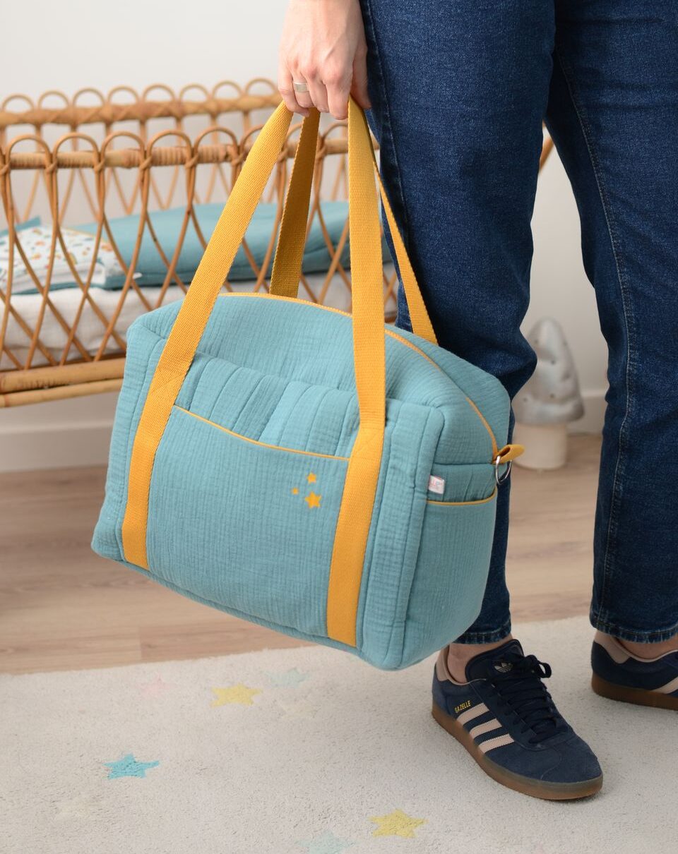 Sac à langer/sac de voyage Collection 'Sous-marins' Vert Celadon