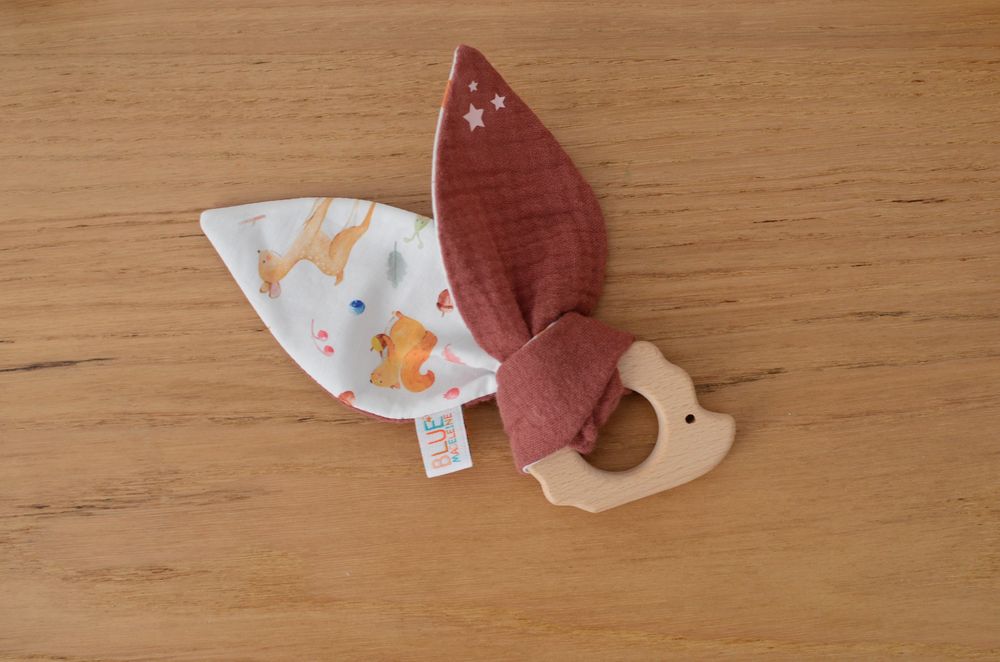 Anneau de dentition Collection 'Animaux de la forêt' Terre de sienne – Image 3